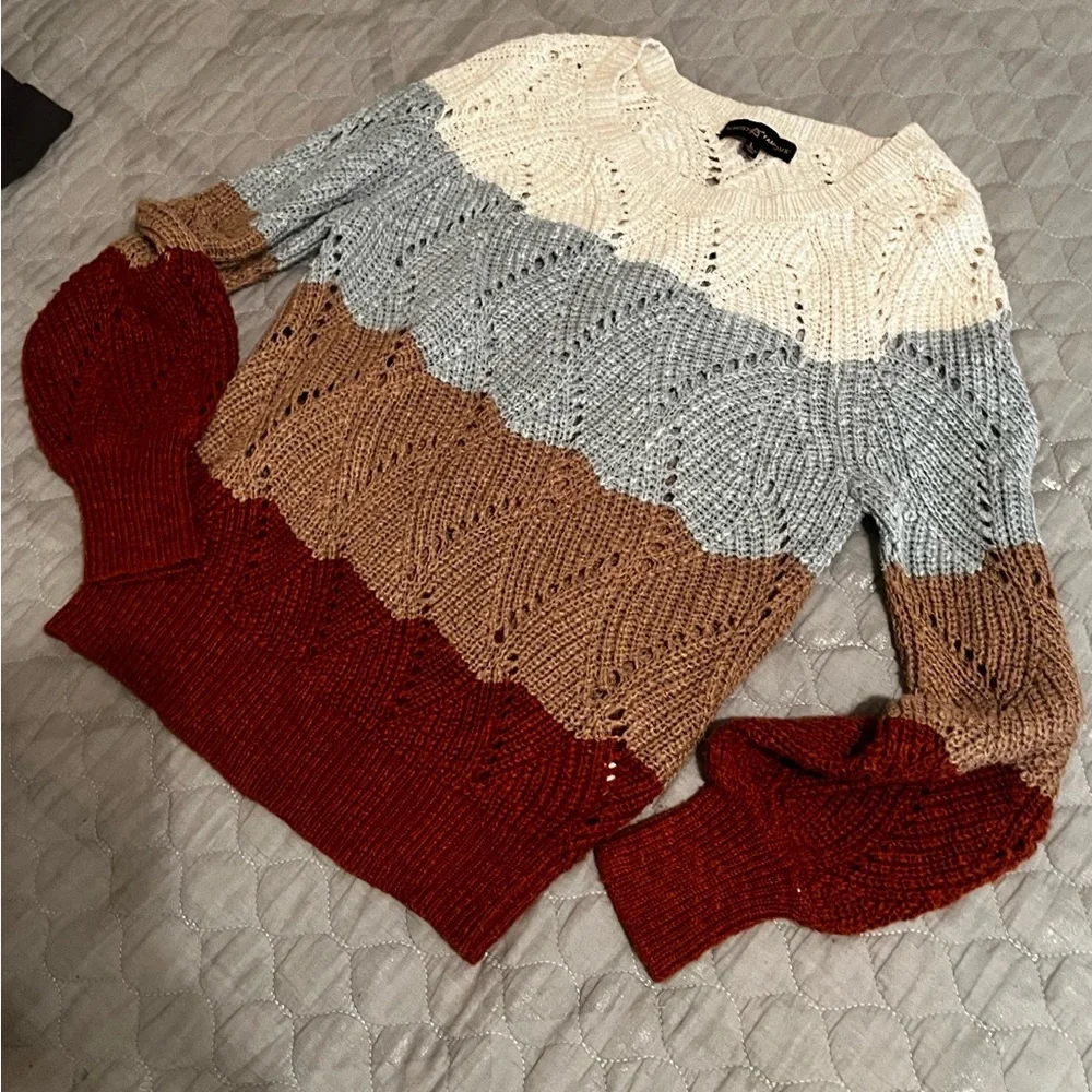 ALMOST FAMOUS~ LAYERING MULTI SWEATER~L - Picture 3 of 8